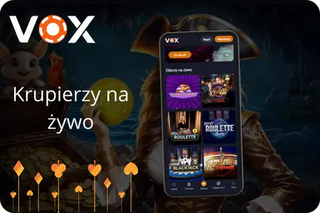 Krupierzy na żywo w VOX Casino