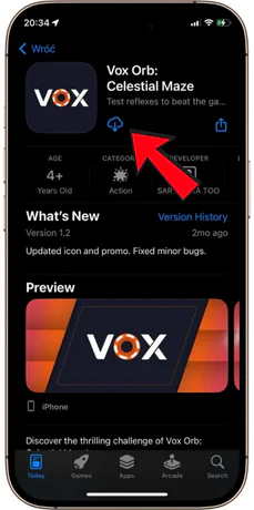 Vox Casino iOS install