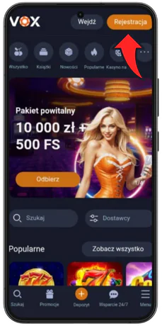 Vox Casino Rejestracja