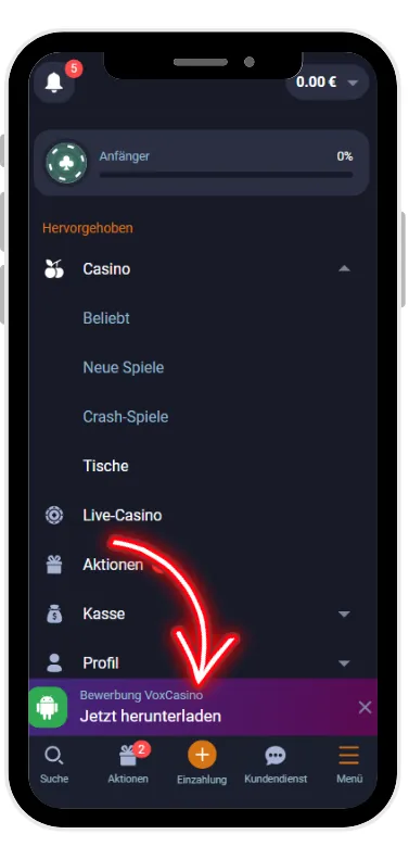 APK-Datei herunterladen