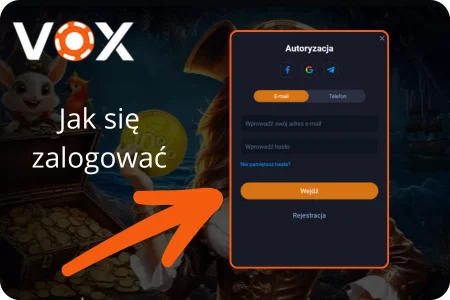 Jak się zalogować w kasyno Vox