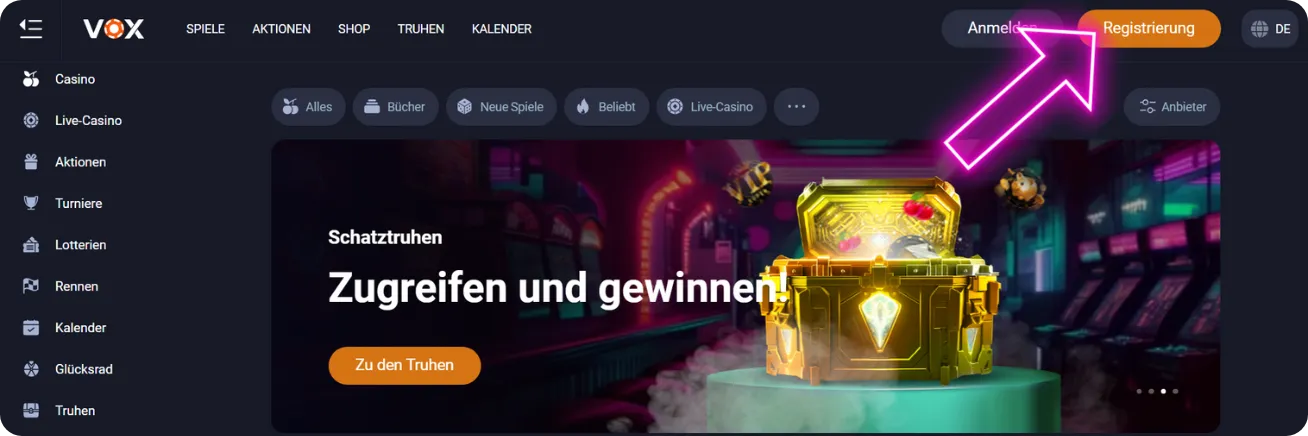 Konto registrieren