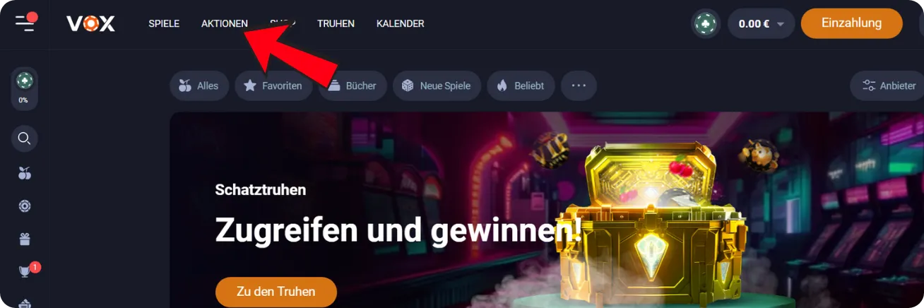Aktionen überprüfen