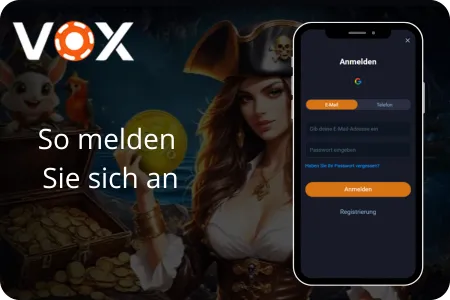 So loggen Sie sich bei Vox Casino ein