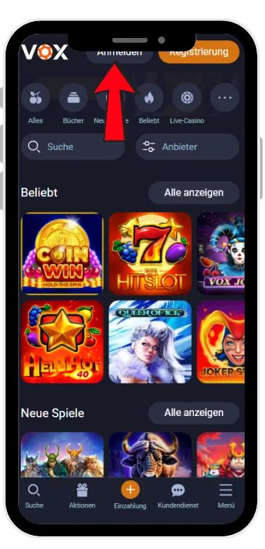 Vox Casino Einloggen