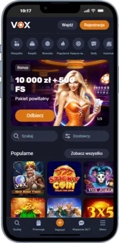 Krok 1 — Zarejestruj konto — Vox Casino